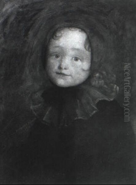 Portrait Of The Artist's Daughter Oil Painting by George de Forest Brush