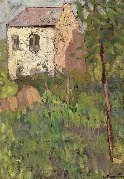 La Maison Rose Oil Painting by Jean Brusselmans