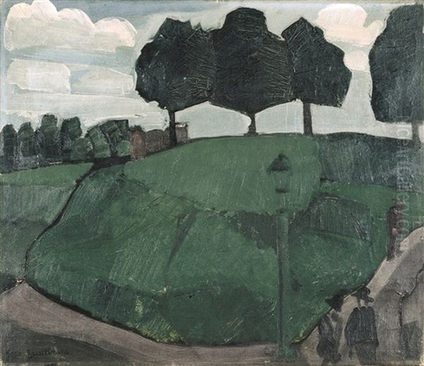 De Berg Te Dilbeek Oil Painting by Jean Brusselmans