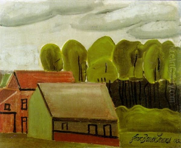 Fermette En Brabant Oil Painting by Jean Brusselmans