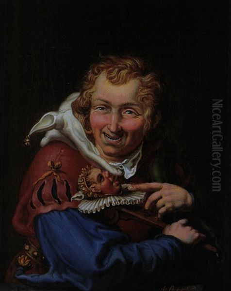 Der Joker Oil Painting by Francois Antoine de Bruycker