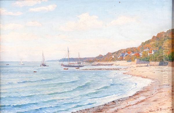 Am Elbstrand Bei Blankenese Oil Painting by Hans de Bruycker