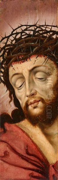 Christ With The Crown Of Thorns Oil Painting by Bartholomaeus Bruyn the Elder