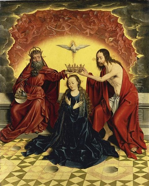 The Coronation Of The Virgin Oil Painting by Bartholomaeus Bruyn the Elder