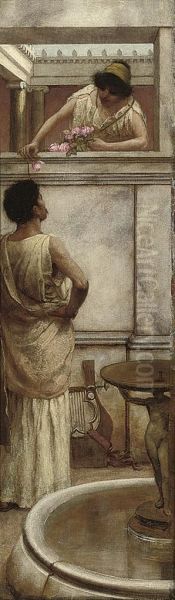 After The Serenade Oil Painting by Laura Theresa Epps Alma-Tadema