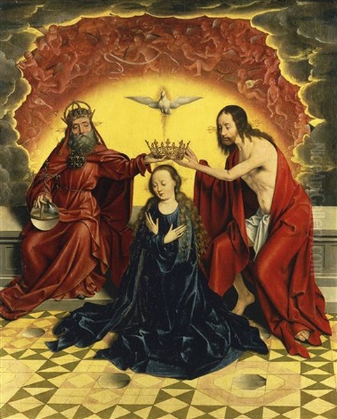 The Coronation Of The Virgin Oil Painting by Bartholomaeus Bruyn the Elder