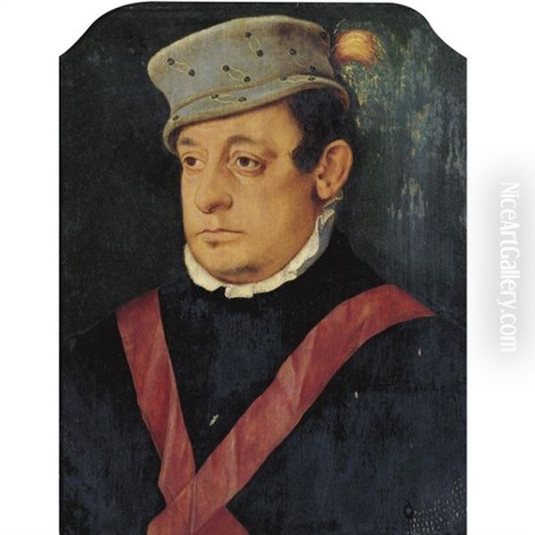 Portrait Of A Dignitary Oil Painting by Bartholomaeus Bruyn the Elder