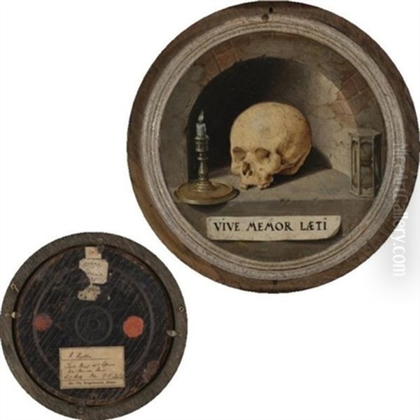 Vanitas Still Life With A Skull Oil Painting by Bartholomaeus Bruyn the Elder