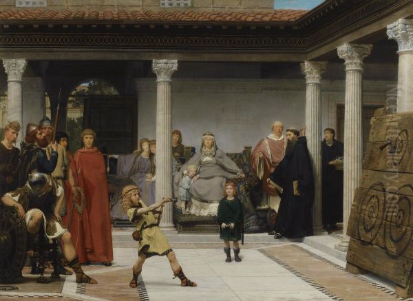 Education Of The Children Of Clovis Oil Painting by Sir Lawrence Alma-Tadema