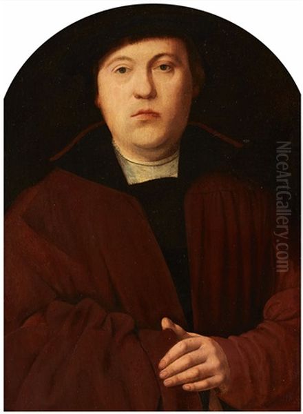 Portrait Of A Man Oil Painting by Bartholomaeus (Barthel) Bruyn the Younger