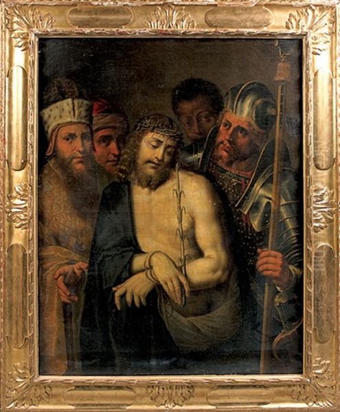 Le Christ Aux Outrages Oil Painting by Artus van Bruyn