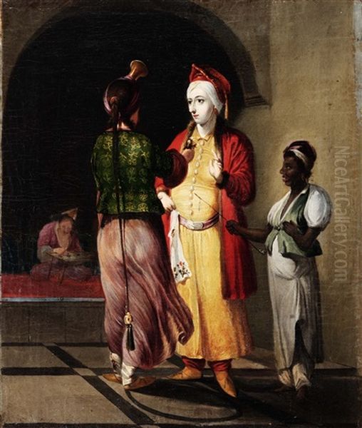 Sarayli Hanimlar Oil Painting by Cornelis De Bruyn