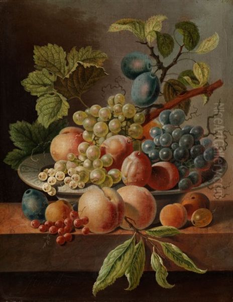 Fruchtestilleben Oil Painting by Johannes Cornelis de Bruyn