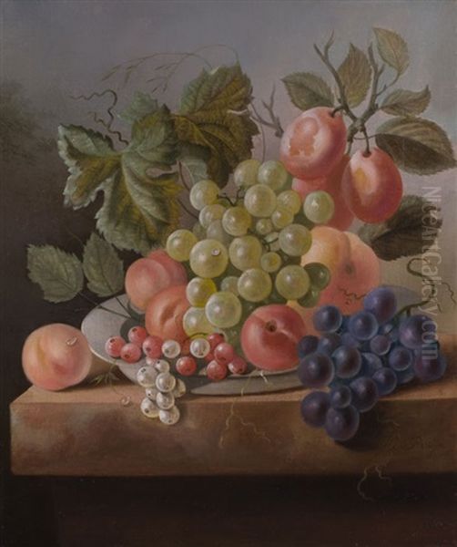 Fruchtestilleben Oil Painting by Johannes Cornelis de Bruyn