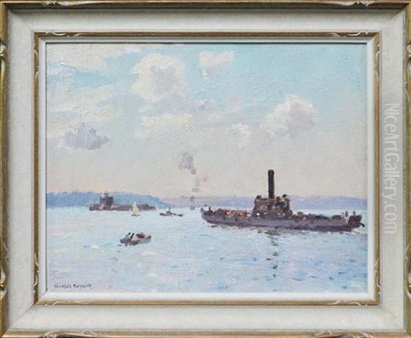 Koondooloo, Sydney Harbour Oil Painting by Charles David Jones Bryant