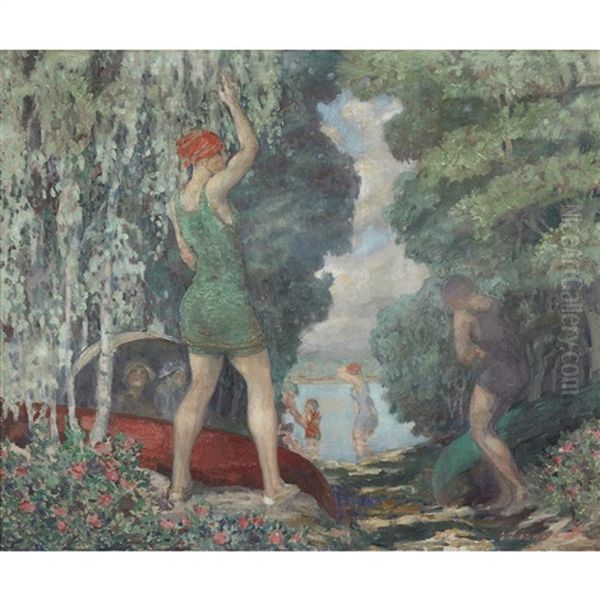 The Bathers Oil Painting by Everett Lloyd Bryant