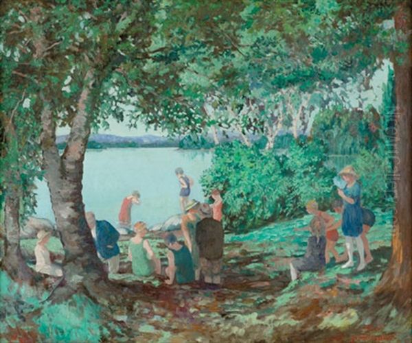 The Bathers Oil Painting by Everett Lloyd Bryant