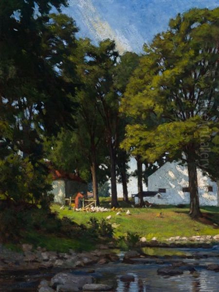 The Farm Oil Painting by William Brymner