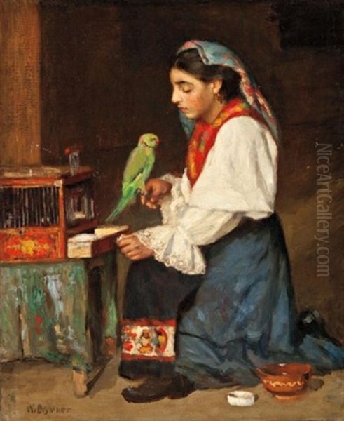 Gypsy Girl Oil Painting by William Brymner