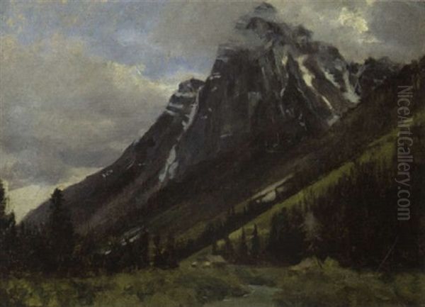 Camp In The Rockies Oil Painting by William Brymner