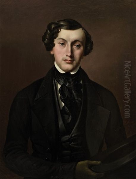 Portrait Eines Jungen Mannes Oil Painting by Fedor Pavlovich Bryullov