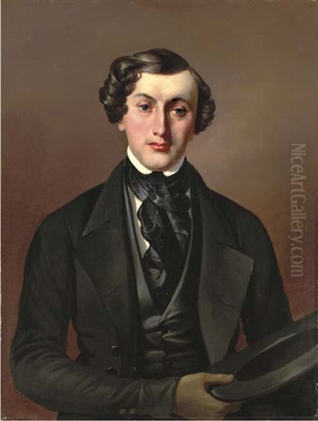 Portrait Of A Gentleman Oil Painting by Fedor Pavlovich Bryullov