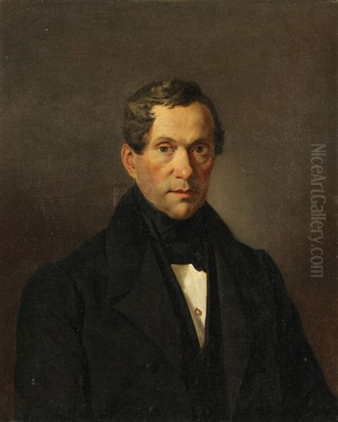 Portrait Of A Man (count Matvei Vielgorsky?) Oil Painting by Karl Pavlovich Bryullov