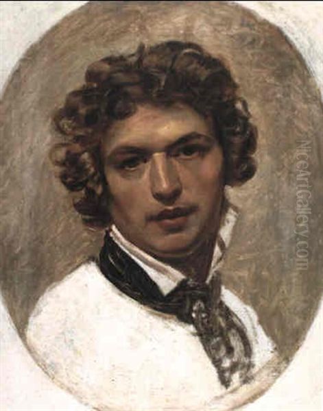 Study For A Self-portrait As A Young Man Oil Painting by Karl Pavlovich Bryullov