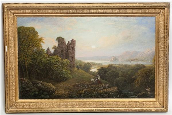 Dumbarton Rock Oil Painting by George F. Buchanan