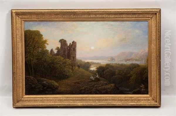 Dumbarton Rock Oil Painting by George F. Buchanan