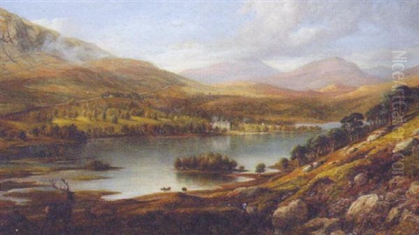 Auchmore And Loch Tay Oil Painting by George F. Buchanan