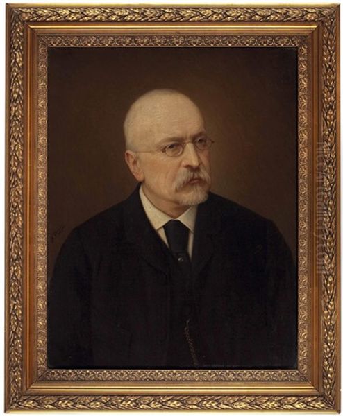 Portrat Von Landeshauptmannstellvertreter Dr. Anton Pusch Oil Painting by Josef Bueche