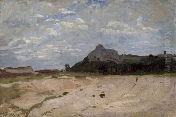 Landschaft Bei Weimar Oil Painting by Karl Buchholz