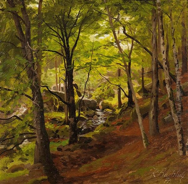 Waldstuck Im Harz Oil Painting by Karl Buchholz