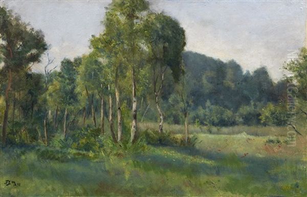 Fruhling Oil Painting by Frank Buchser