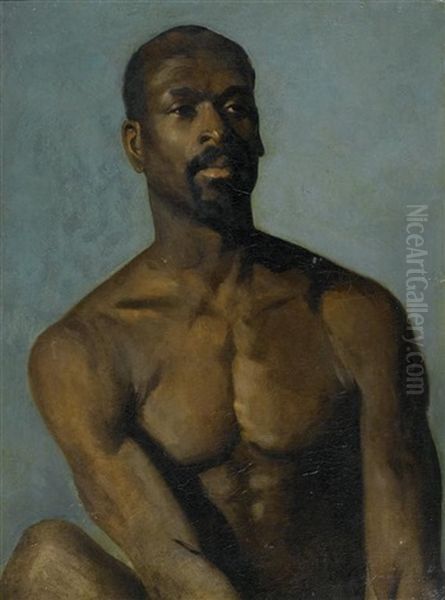 Il Negro Oil Painting by Frank Buchser