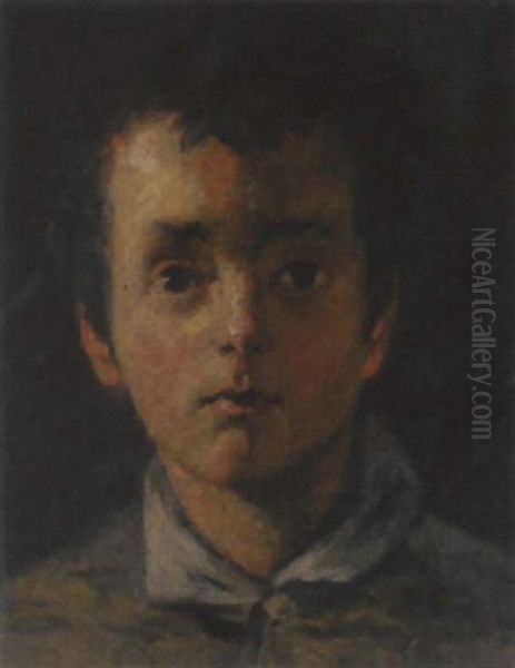 Portrait Von Ludwig Flury Oil Painting by Frank Buchser