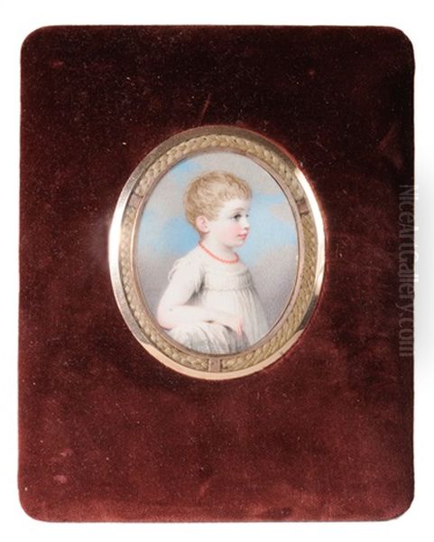 Portrait Of Anna Louisa Blake Heyward, As A Child Oil Painting by Adam Buck