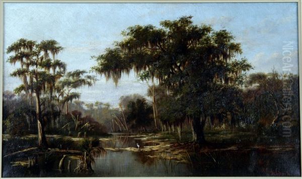 Bayou Study Oil Painting by William Henry Buck