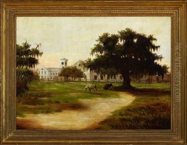 Milne Family Boys Home Oil Painting by William Henry Buck