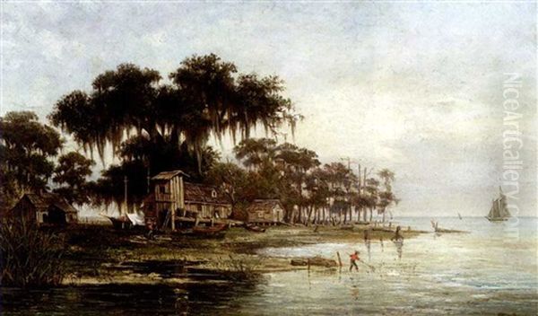 Lake Pontchartrain Oil Painting by William Henry Buck