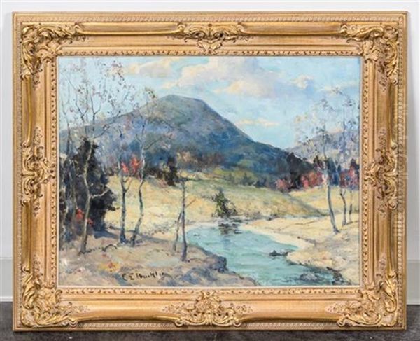 Springtime Oil Painting by Charles E. Buckler