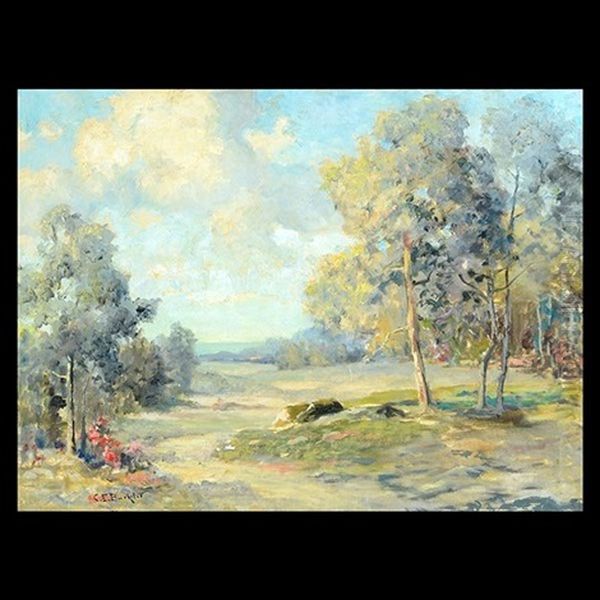 In The Field Oil Painting by Charles E. Buckler