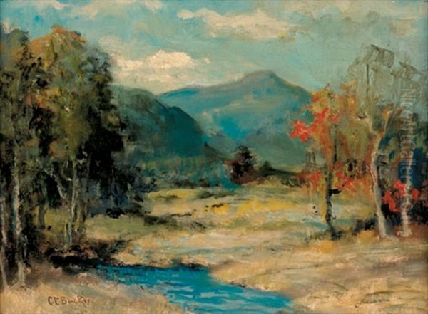 Vermont Valley Oil Painting by Charles E. Buckler