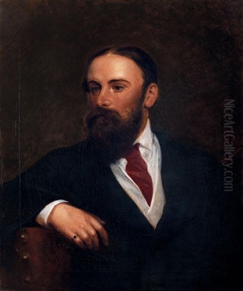 Portrait Of Sir Wyndham Knatchbull, 12th Bt. Oil Painting by Richard Buckner