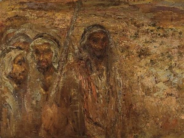 Joseph And His Brothers Oil Painting by Josef Budko