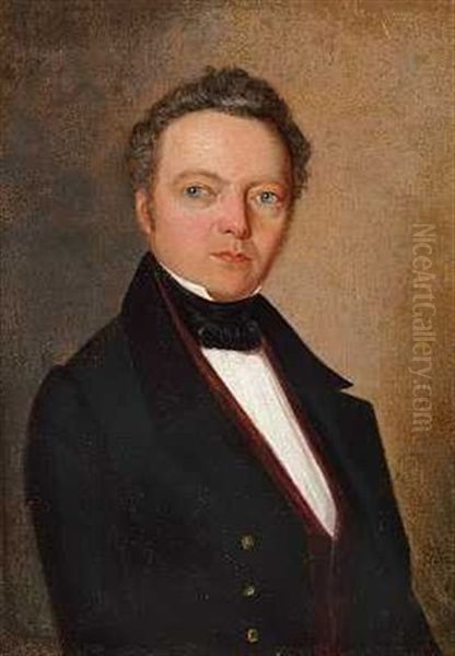 A Portrait Of Count Gorchakov Oil Painting by Gustav Daniel (Yakovlevich) Budkovski