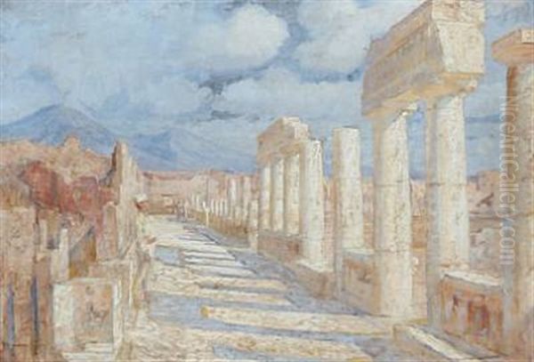 Forum Civite, Pompeji by Carl Budtz-Moller