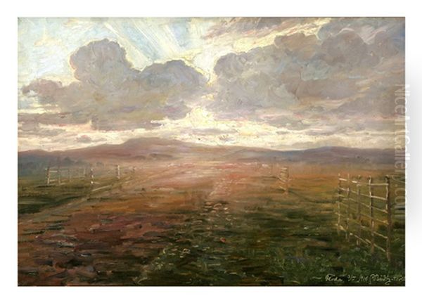 Sunset Landscape by Carl Budtz-Moller