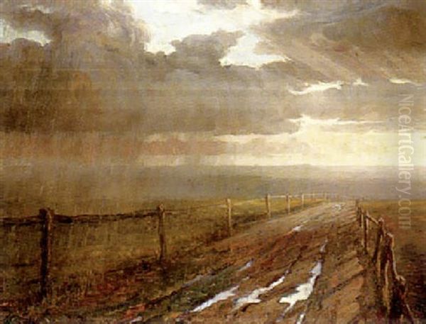 Das Gewitter Oil Painting by Carl Budtz-Moller